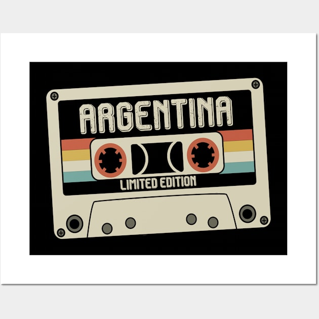 Argentina - Limited Edition - Vintage Style Wall Art by Debbie Art